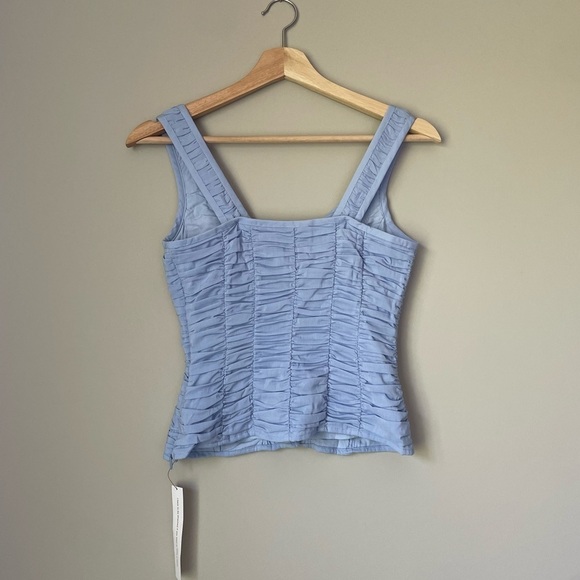NWT Reformation Archer Top Ice Water Light Blue | US 0 UK 4 - Picture 7 of 13
